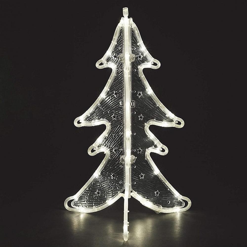LED Lichtschlauchsilhouette Weihnachtsbaum 63x40cm IP44 außen 3905-100