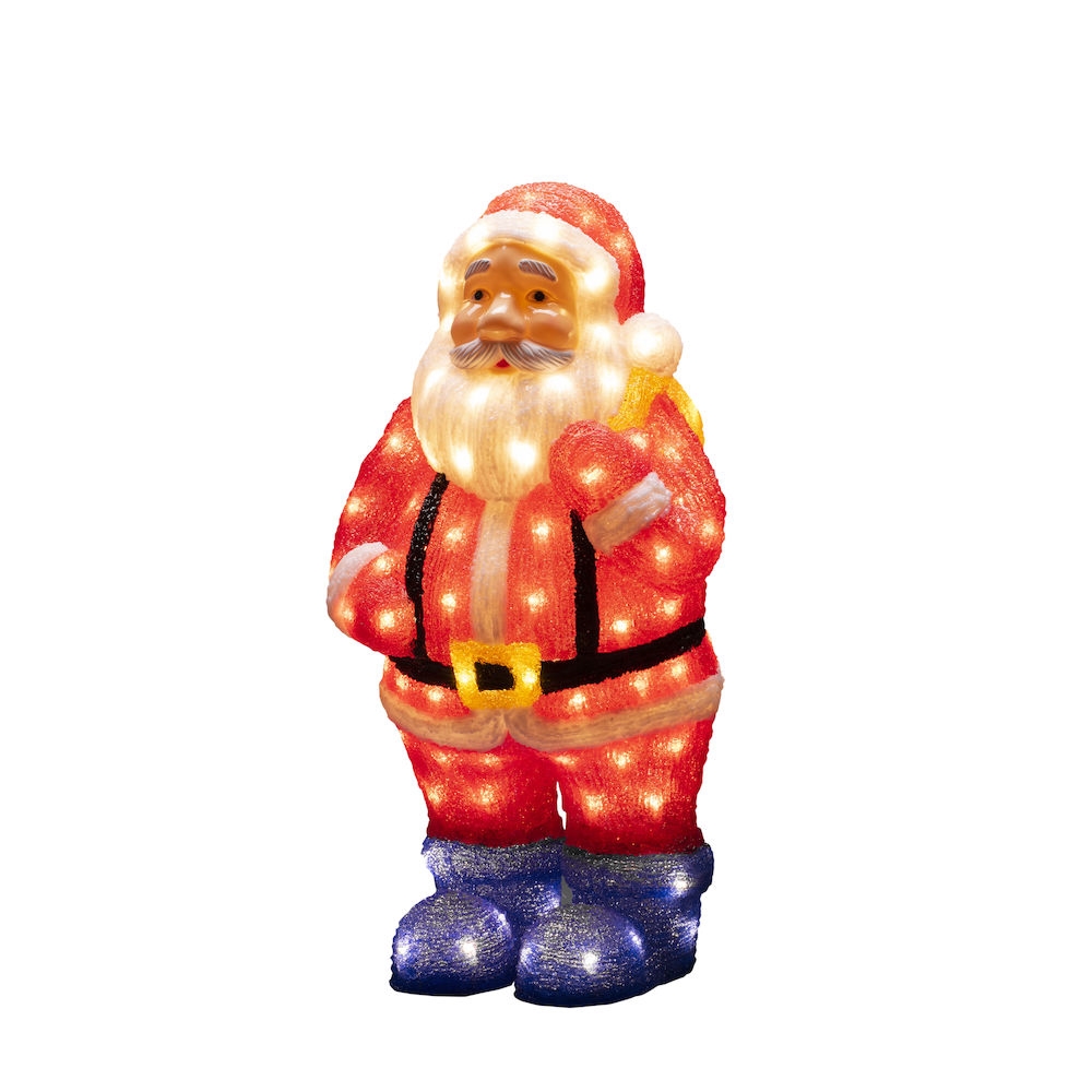 Weihnachtsmann Acryl Konstsmide 6247-103 warmweiß LED 55x28,5cm 24V 104er