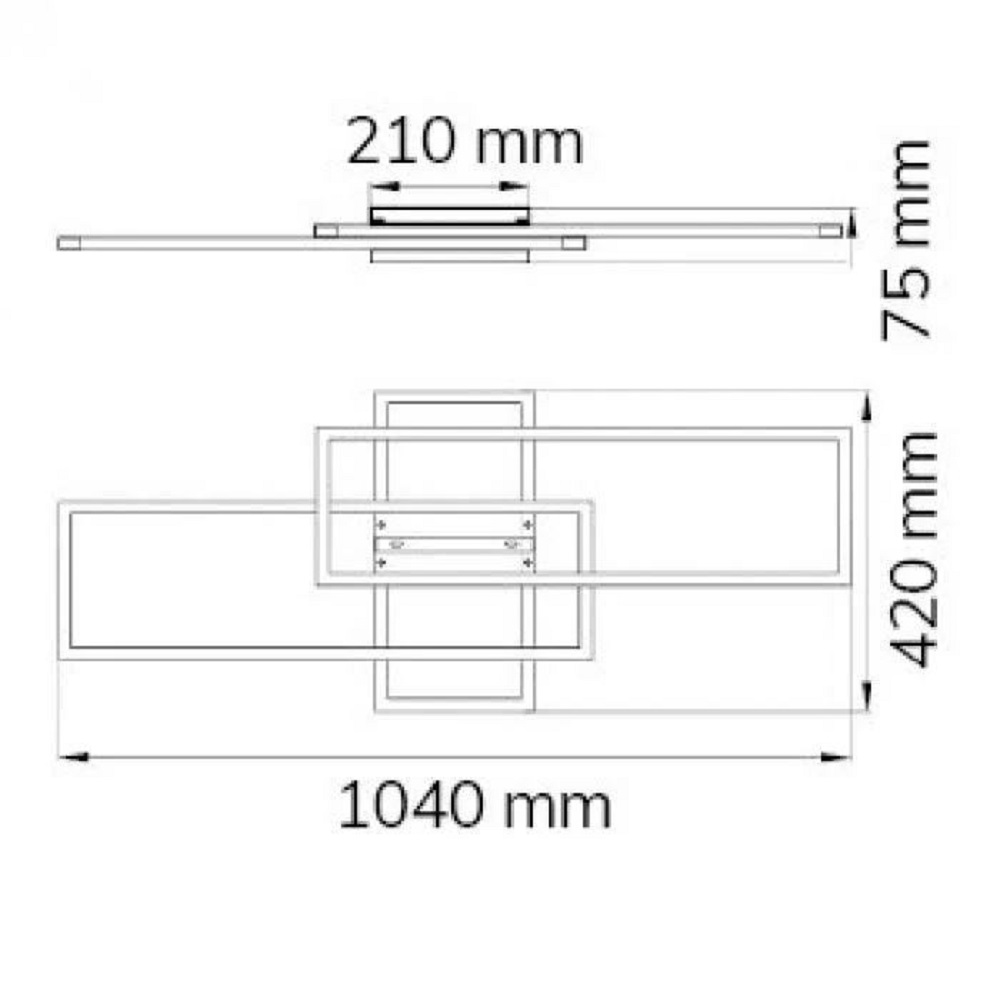 INTEC Deckenleuchte FLIP Set – 3er Set, Chrom, 8,8 Cm, 4W LED, 390 Lumen